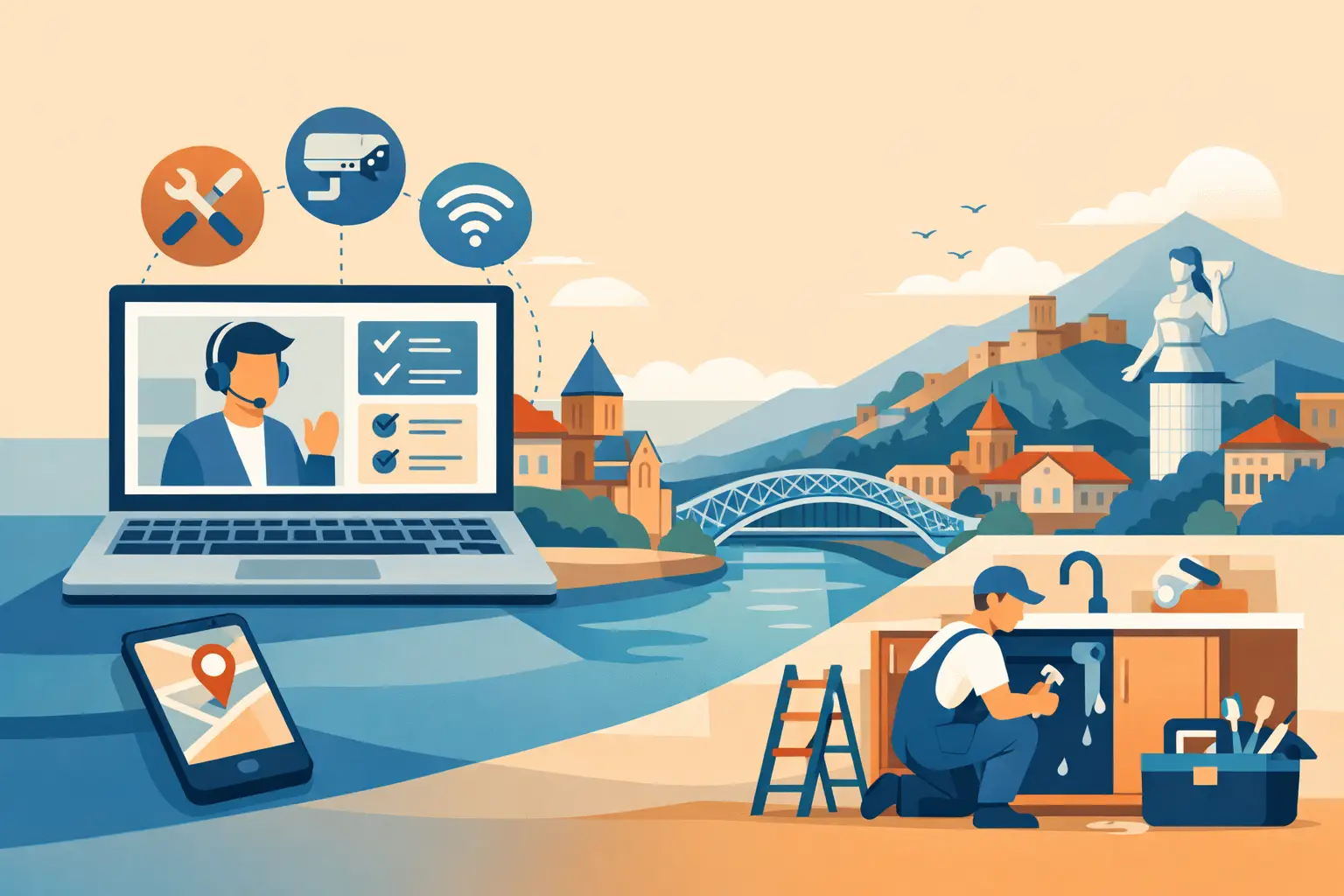 How to Manage Repairs Remotely in Tbilisi