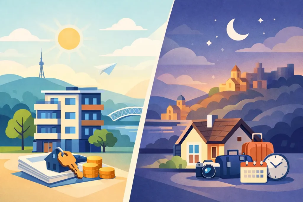 Long Term vs Short Term Rental Tbilisi