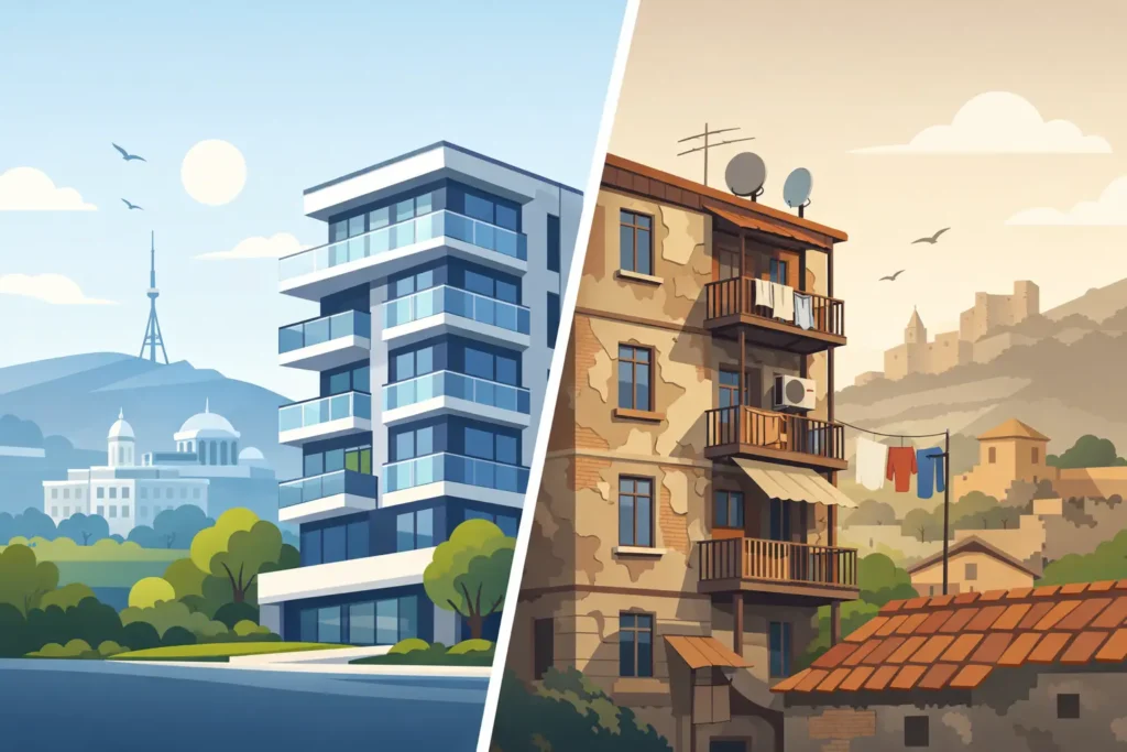 New Build vs Old Apartment in Tbilisi