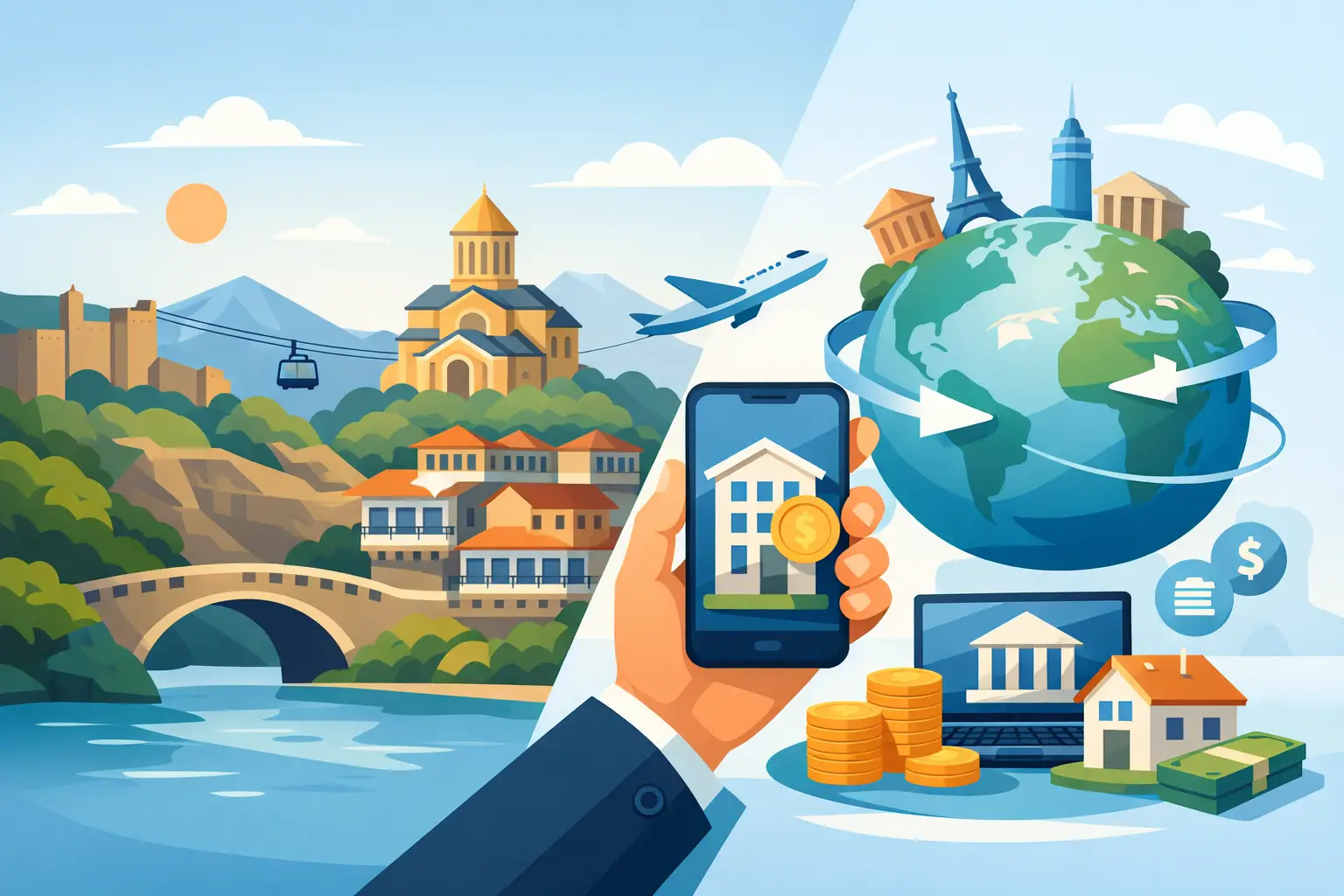 How to Collect Rent Internationally From Tbilisi