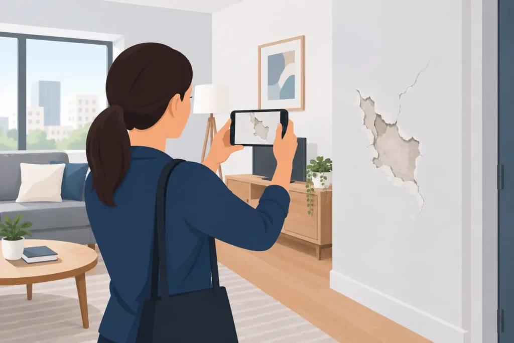 How to Document Apartment Damage Properly